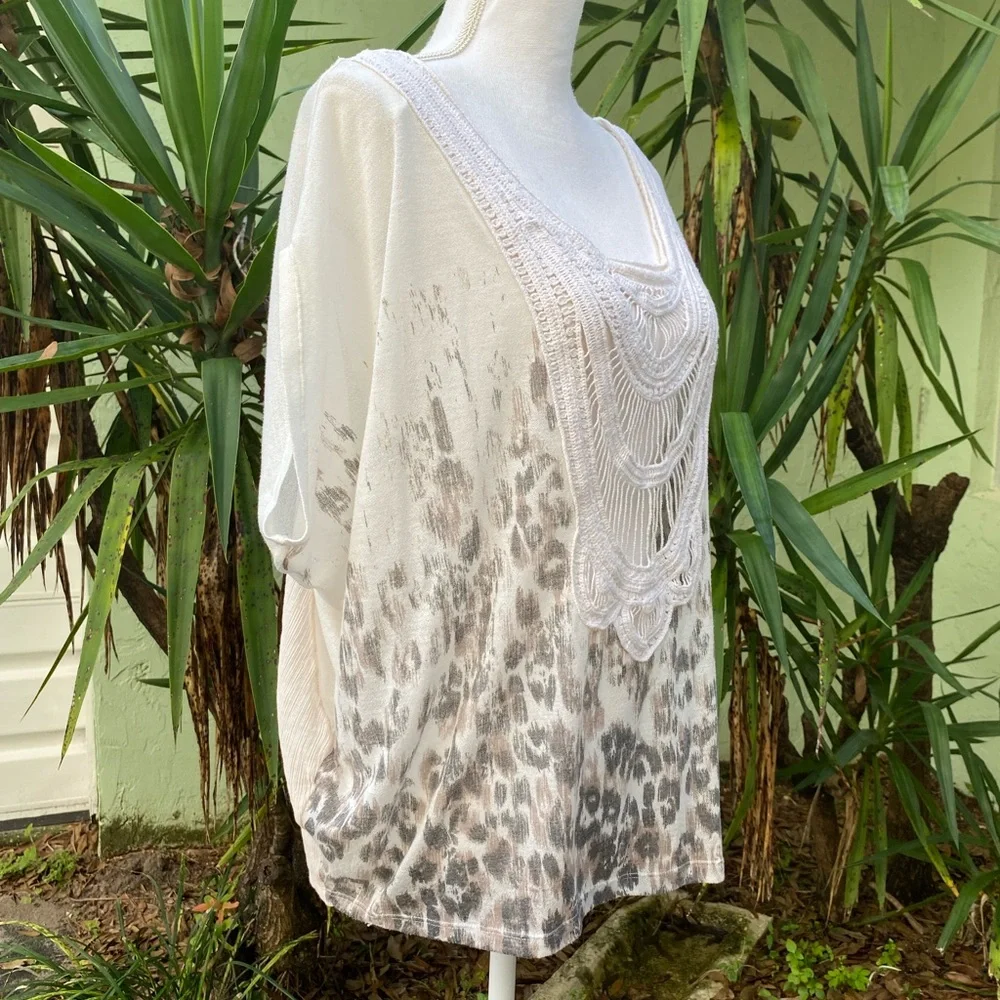 Free People Cream Blouse